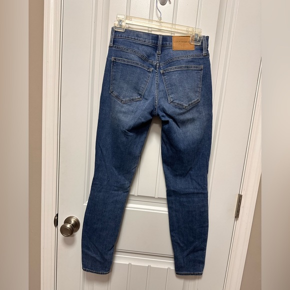 Lucky Brand Mid Rise Super Skinny Ava Denim Jeans Medium Wash sz 0/25 - Picture 3 of 5